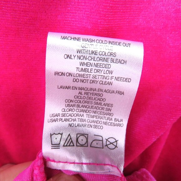 GB Dress Size Large Hot Pink Velvety Adjustable Spaghetti Strap Mini Bodycon New - Picture 7 of 10